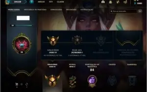 Conta ouro 4 com 4 skins e 23 champs
