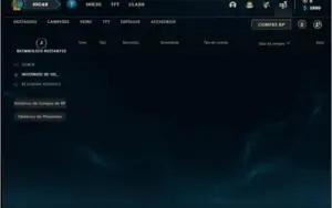 Conta ouro 4 com 4 skins e 23 champs