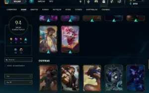 Mestre com 125 Champs e 94 Skins ( MID / ADC/ TOP )