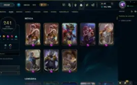 conta lol 241 skins full acesso