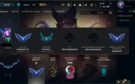 conta lol 241 skins full acesso