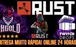 Rust Twitch / KICK Drops - TODOS OS DROPS - 24 Horas On 