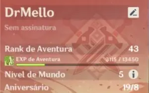 Conta Genshin Impactc com 4 chars 5*estrelas e 15 4*estrelas