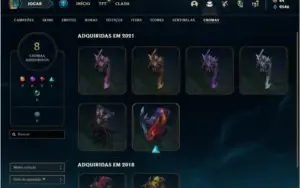 Conta prata 2 com 108 Skins e 130 Champs + 1,2kk de Azir