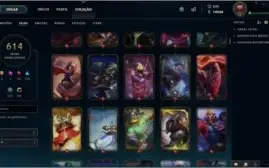 CONTA LEAGUES OF LEGENDS 614 SKINS, FULL CHAMPION