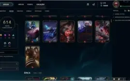 CONTA LEAGUES OF LEGENDS 614 SKINS, FULL CHAMPION