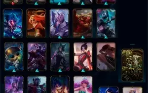 CONTA RIOT, LOL COM MUITAS SKINS E VALORANT PLAT 2 COM FACA!