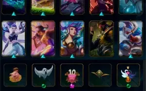 CONTA RIOT, LOL COM MUITAS SKINS E VALORANT PLAT 2 COM FACA!