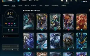 CONTA DE LOL - TODOS OS CAMPEÕES - 600 SKINS +