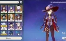 Conta genshin impact AR39 (jean, venti, mona e qiqi)