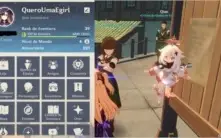 Conta genshin impact AR39 (jean, venti, mona e qiqi)
