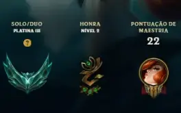 CONTA DE LEAGUE OF LEGENDS - PLATINA COM SKINS ✨🔥