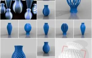 STL Para Impressão 3D - Coleção 13 Modelos de Vasos