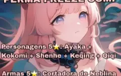 [Ayaka E Keqing + Assinatura / Perma Freeze] Ar 43