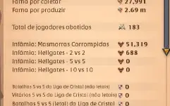 Conta albion t8 em pesca + skins