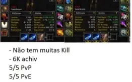 Conta WoW Line-BR 3.3.5 Wotlk FULL