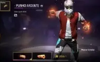 Conta free Fire com angelical e punho de fogo
