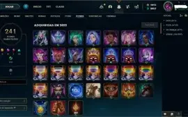 Conta League of Legends Platina 4 + 118 SKINS