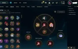 Conta League of Legends Platina 4 + 118 SKINS