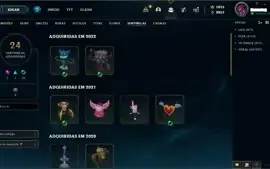 Conta League of Legends Platina 4 + 118 SKINS