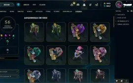 Conta League of Legends Platina 4 + 118 SKINS