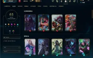 Esmeralda 2 com 90 Champs e 65 Skins ( MAIN ADC )