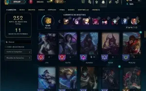 Esmeralda 2 com 90 Champs e 65 Skins ( MAIN ADC )