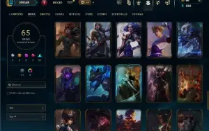 Esmeralda 2 com 90 Champs e 65 Skins ( MAIN ADC )