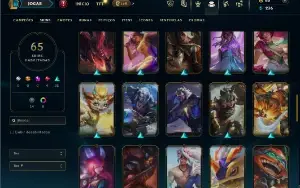 Esmeralda 2 com 90 Champs e 65 Skins ( MAIN ADC )