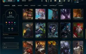 Esmeralda 4 com 85 Champs e 51 Skins + 2 Espolios
