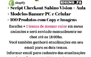 Tema Shopify Enterprise + Atualizações e Brindes no Email