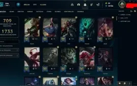 Vendo Conta Lol Platina 1, 340 skins, 7 skins vitoriosas