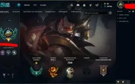 Vendo Conta Lol Platina 1, 340 skins, 7 skins vitoriosas