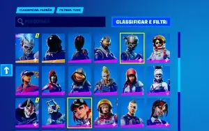 CONTA FORTNITE - C/ SKINS ANTIGAS: CEIFADOR, TUBARÃO MAKO E+