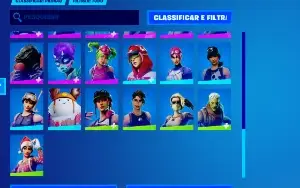 CONTA FORTNITE - C/ SKINS ANTIGAS: CEIFADOR, TUBARÃO MAKO E+