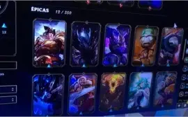 Conta com varias skins caras e raras