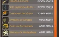 Conta Eca 200 Full PvP Spiritia