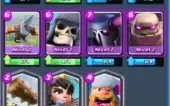 clash royale - lvl 9 - arena 8 - 3 lendarias + 17k de gold