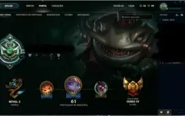 CONTA PLATINA NA SEASON PASSADA