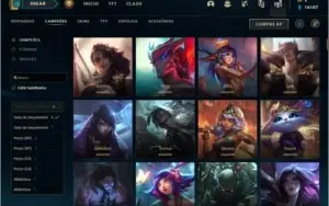 Conta League of Legends Platina 4,Todos os Champ,skins e EA