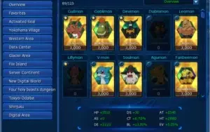 Conta Digimon Masters Online - Barbamon - End Game - Omega X