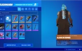 conta fortnite com passe 5, muitas skins e jogos na epic