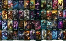 LoL - 136 Skins, Platina V - Muita coisa unica