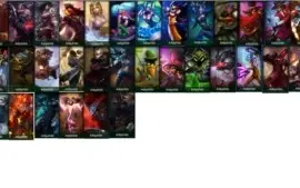 LoL - 136 Skins, Platina V - Muita coisa unica