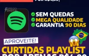 [Promoção] 1K Curtidas em Playlist Spotify por apenas R$4,99