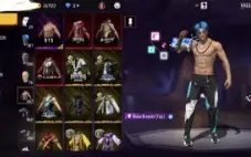 Conta Super Antiga Free Fire Gemada Com Calça Angelical Azul