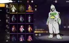 Conta Super Antiga Free Fire Gemada Com Calça Angelical Azul