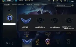Conta diamante 2 com 36 Champs e 3 Skins + 38 Espolios