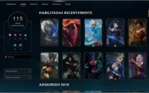 Conta de league of legends