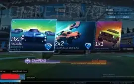 Conta Rocket League Champion Rumble e Diamante 3 no 3x3